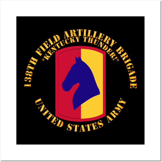 138th Artillery Brigade - US Army - Kentucky Thunder Wall Art by twix123844